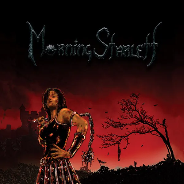 The album cover for MorningStarlett. (Notice the blood dripping from the Morningstar to let you know it's metal) - Art by Charles Bigham